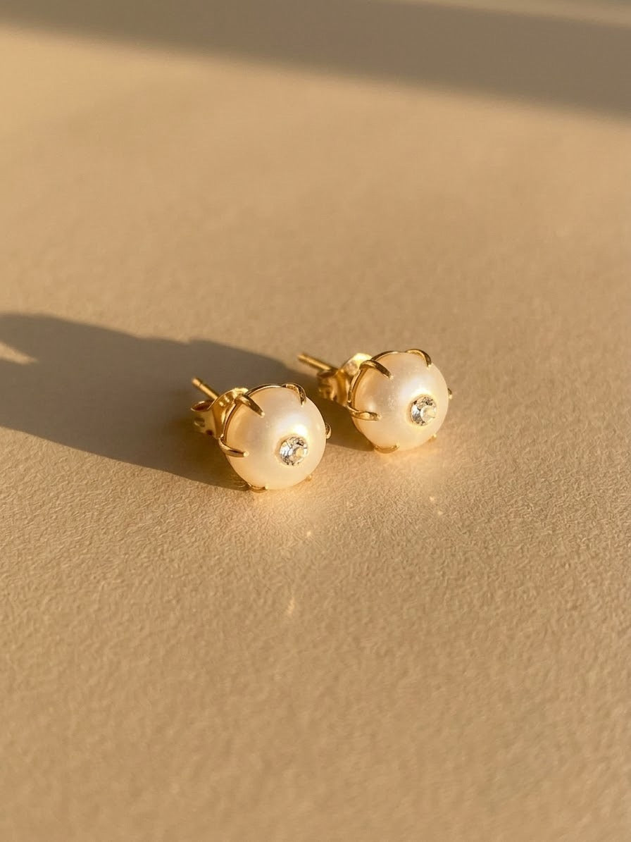 Natural freshwater pearl tops