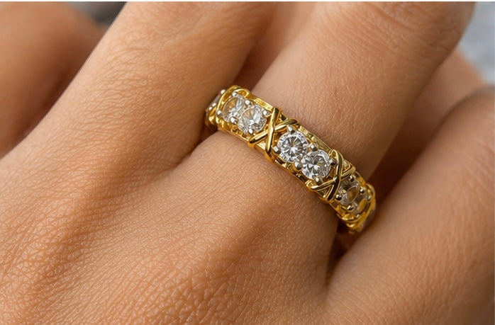 925 SILVER X-CROSSOVER RING